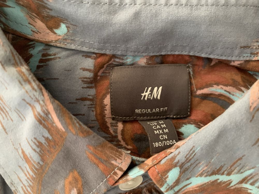 Niebieskobrązowa damska koszula H&M