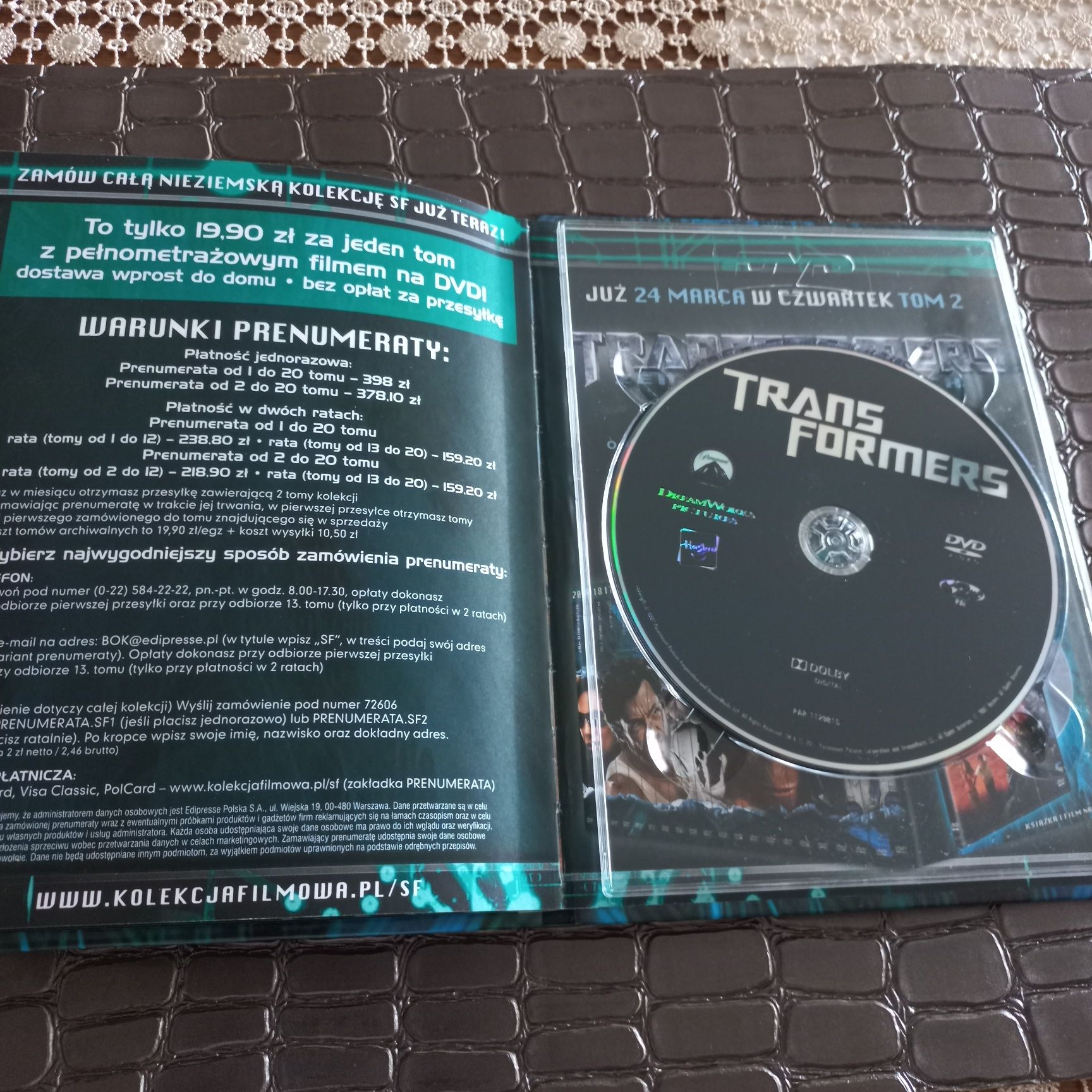 FiLm DVD Trans Formers