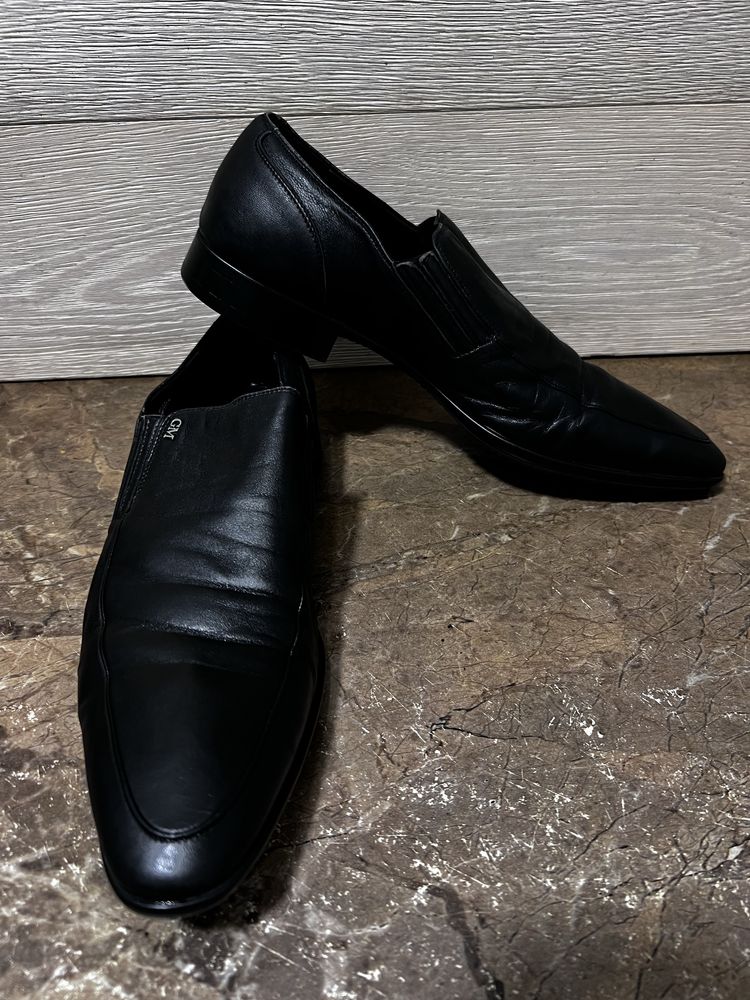 Шкіпяні Італійські туфлі чоловічі GOOD MAN Розмір 44 р.
