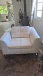Italian leather arm chair
