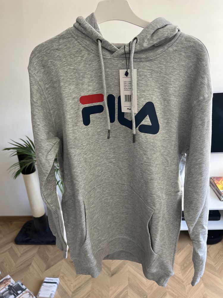 Nowa Szara Bluza Fila z kapturem rozmiar XS