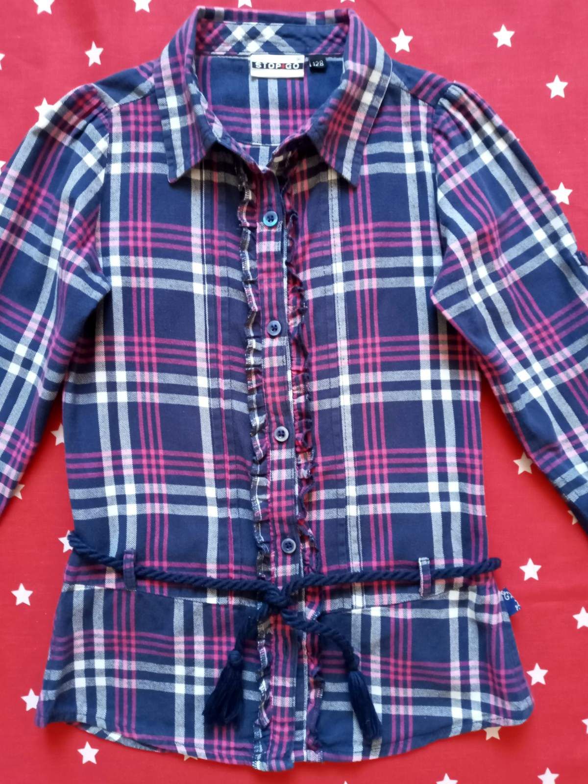 Рубашки (блузки) на девочку р.122-128 см.