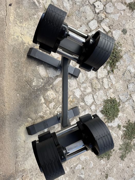 Halteres Ajustáveis + Suporte