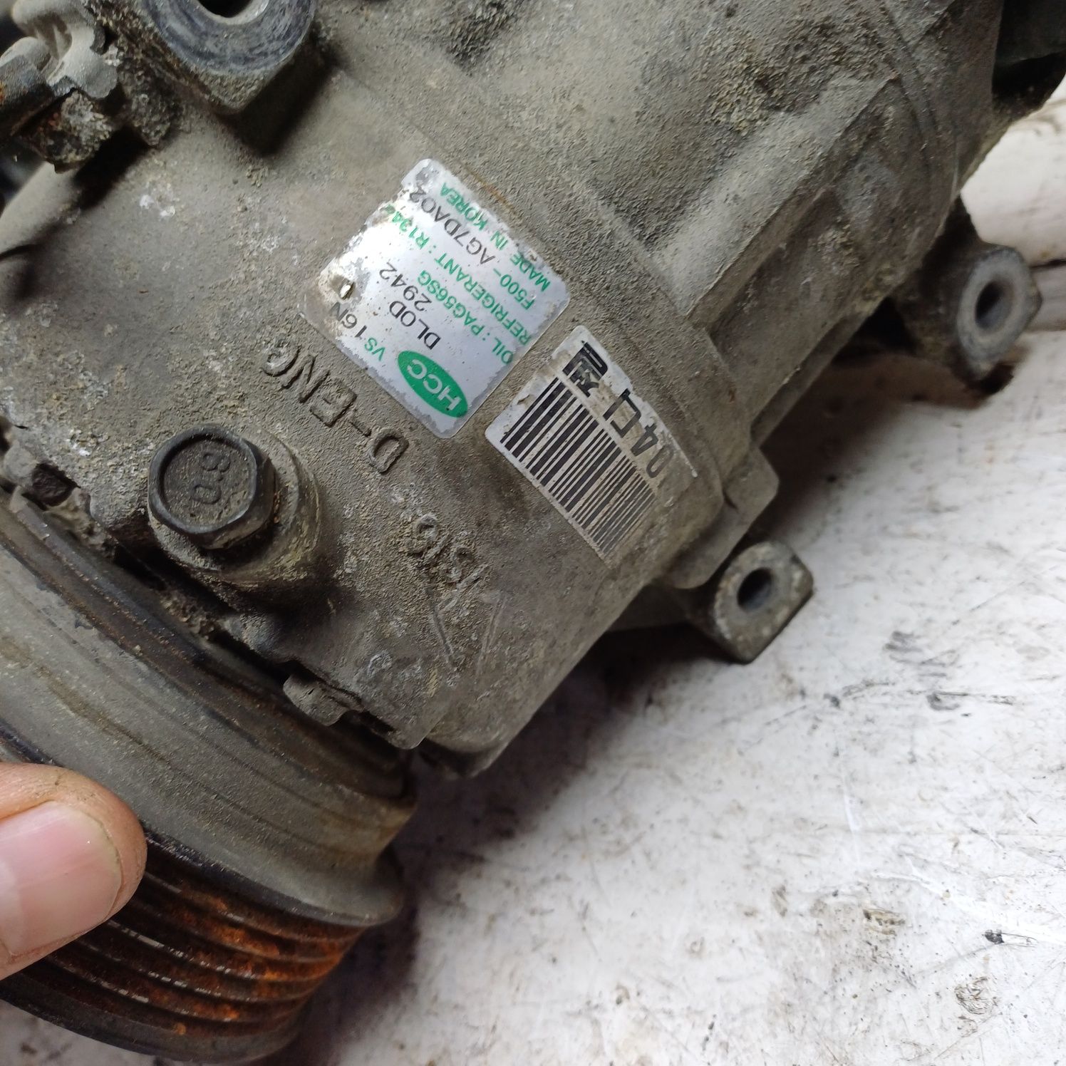 Kia ceed 2.0 crdi 06-09r Hyundai l30 компресор кондиционера кондиціоне