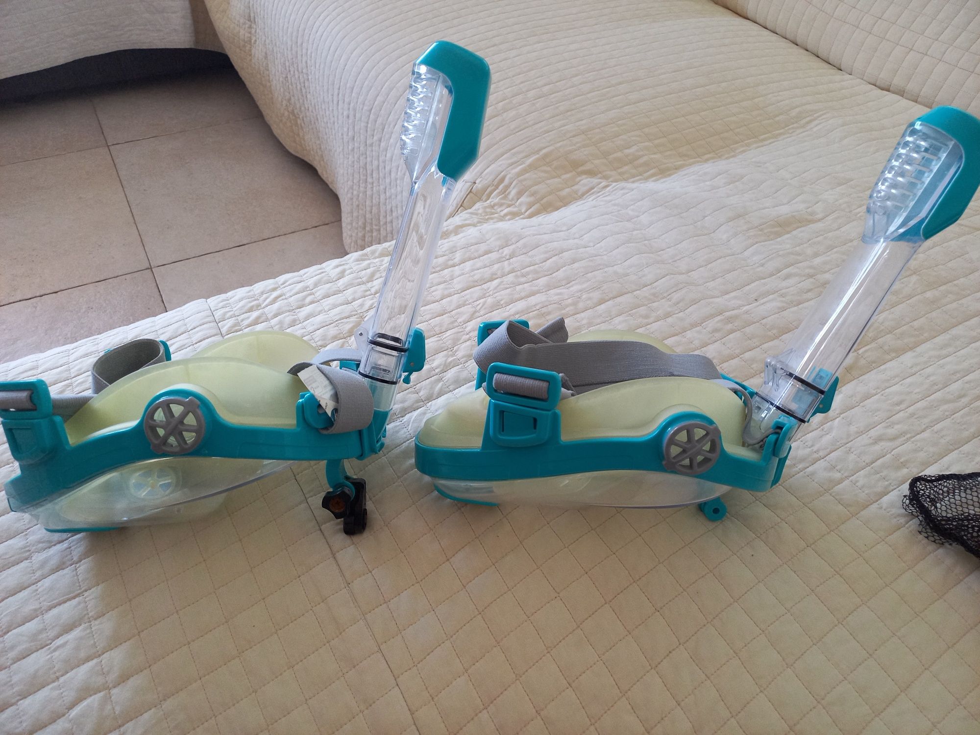 Duas mascaras de Snorkeling de superfície Easybreath