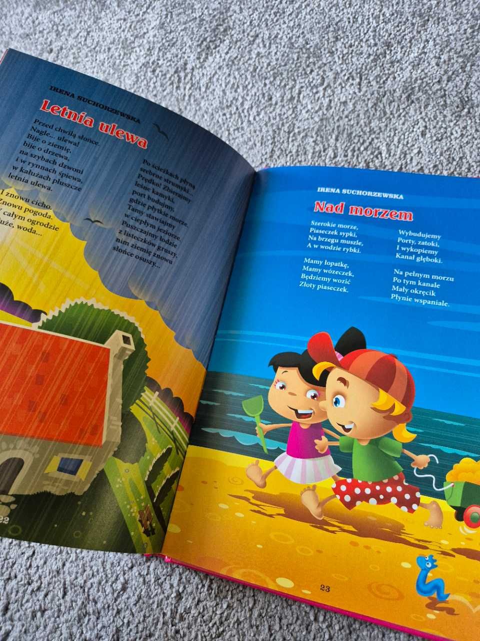 Książka "Wiersze na wakacje" z serii Książka dla małych i dużych