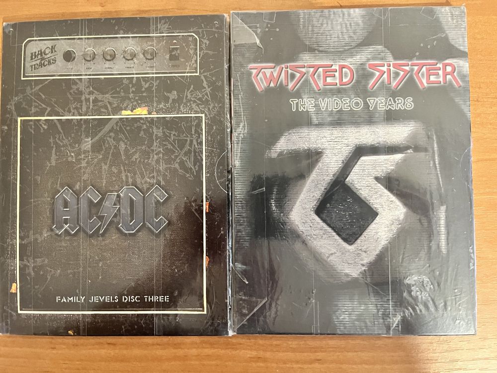 Twisted sister и AC DC dvd фирменные издания металл