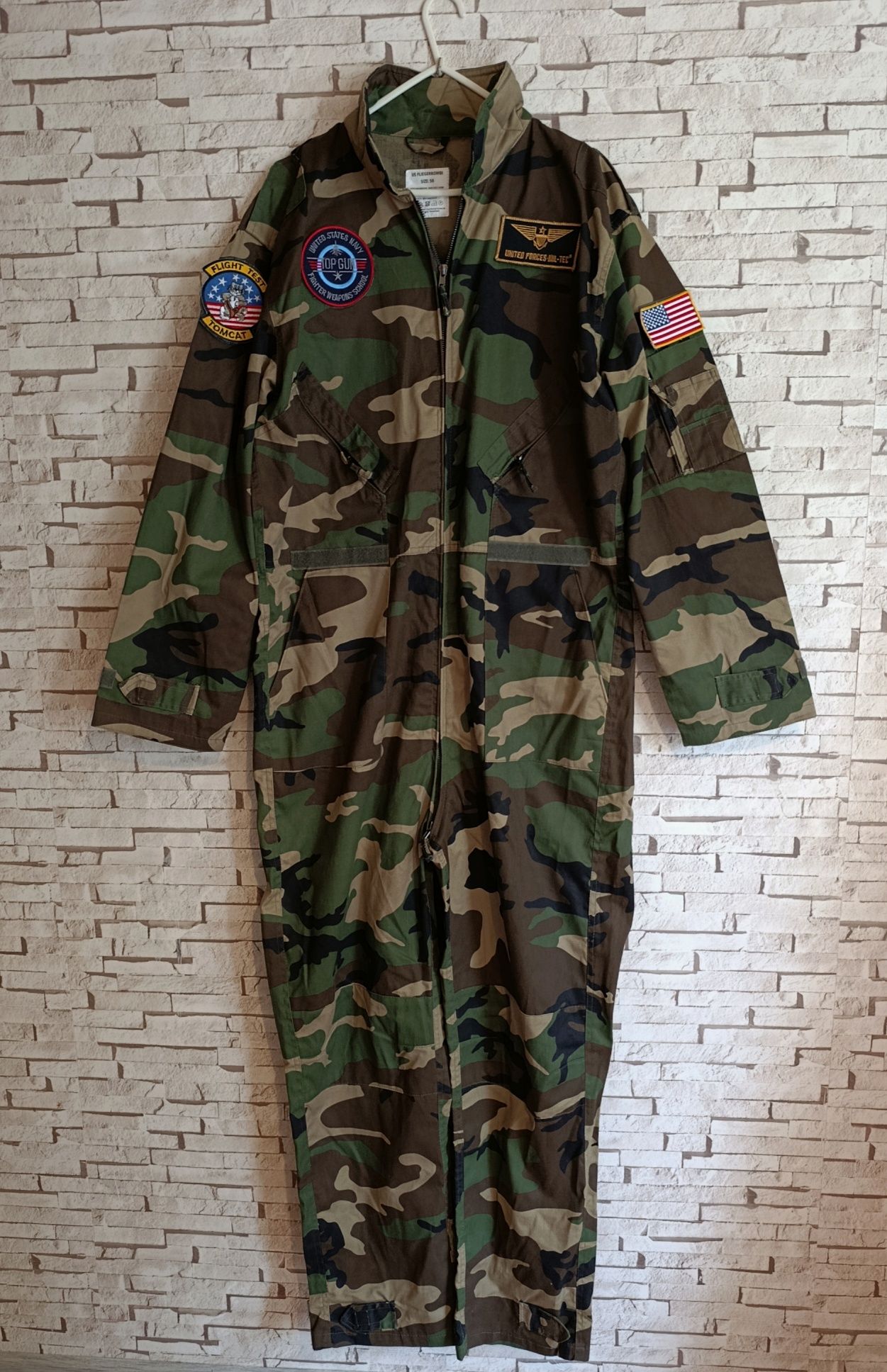 Nowy męski kombinezon wojskowy Mil-Tec US Aviator Coverall Woodland
