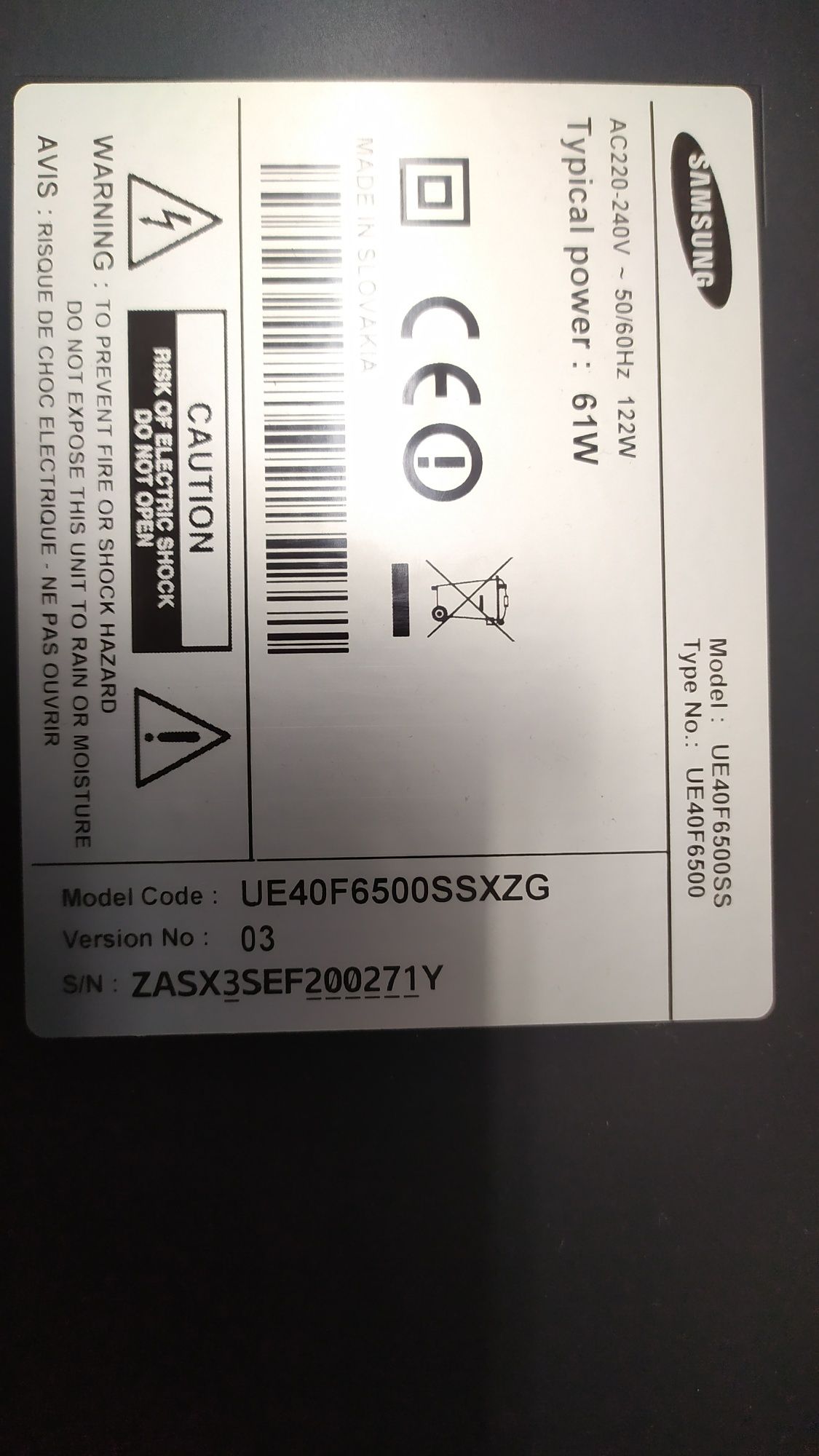 Podświetlenie LED listwy do Samsung 40"