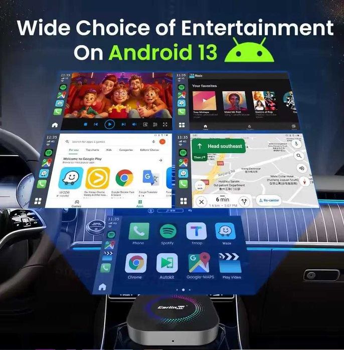 Адаптер CarlinKit S2F TBox 8gb / 128gb - Carplay/YouTube/Netflix