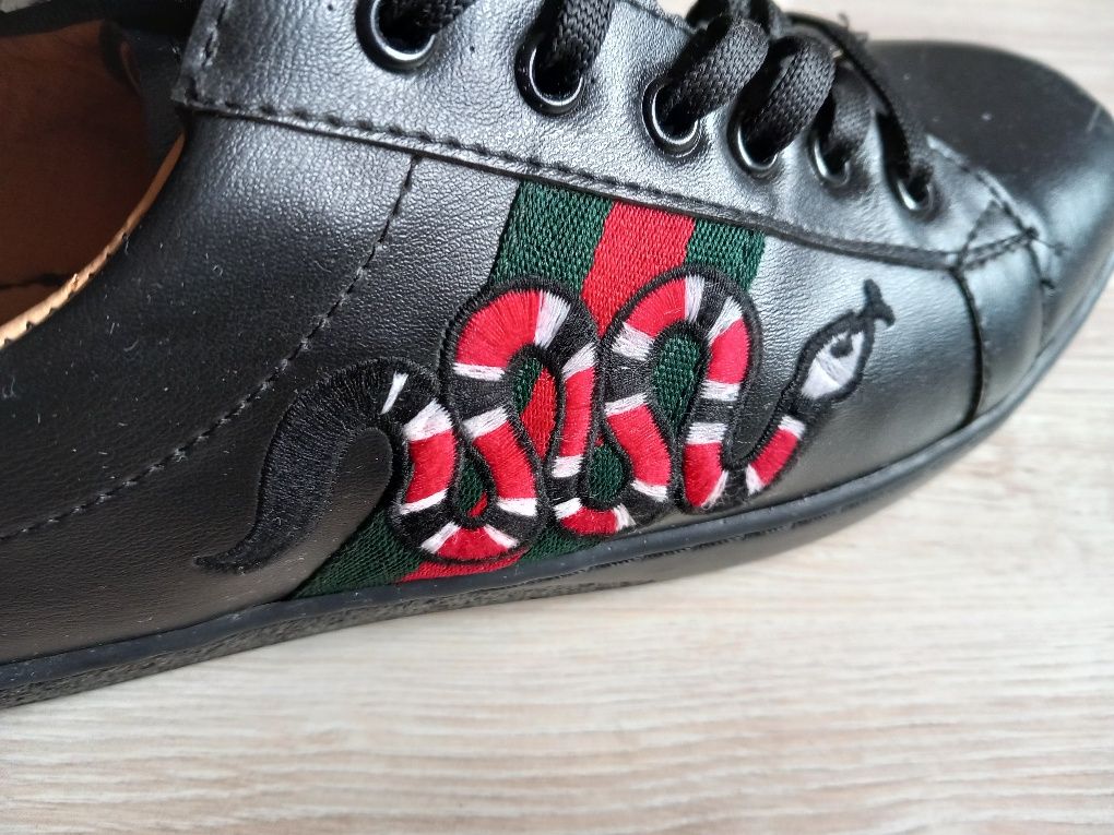 Gucci ace roz 40 buty skórzane