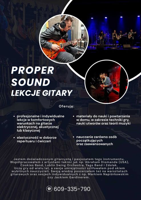 Proper Sound - Nauka Gry na Gitarze Stacjonarnie i Online!