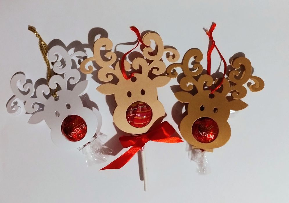 Reniferek z praliną/lizakiem