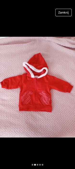 Bluza dla Mikołajki na 56cm