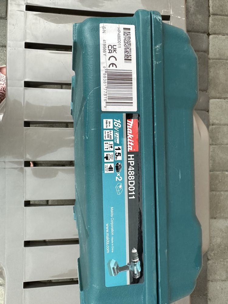 Makita HP488D011 аккумуляторна дрель- шуруповерт