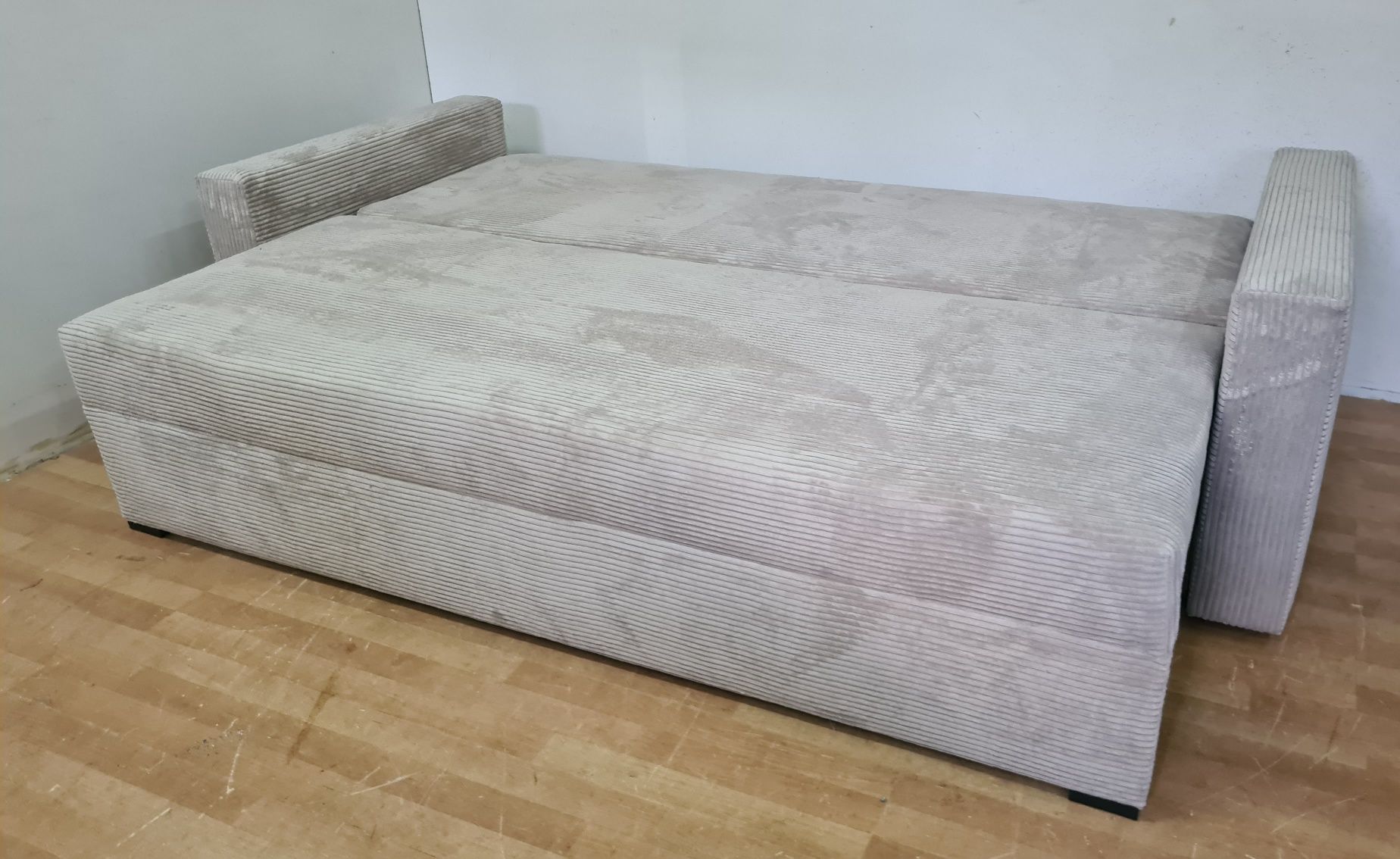 Nowa sofa sprężyny automat kanapa wersalka sztruks welur plusz funkcja