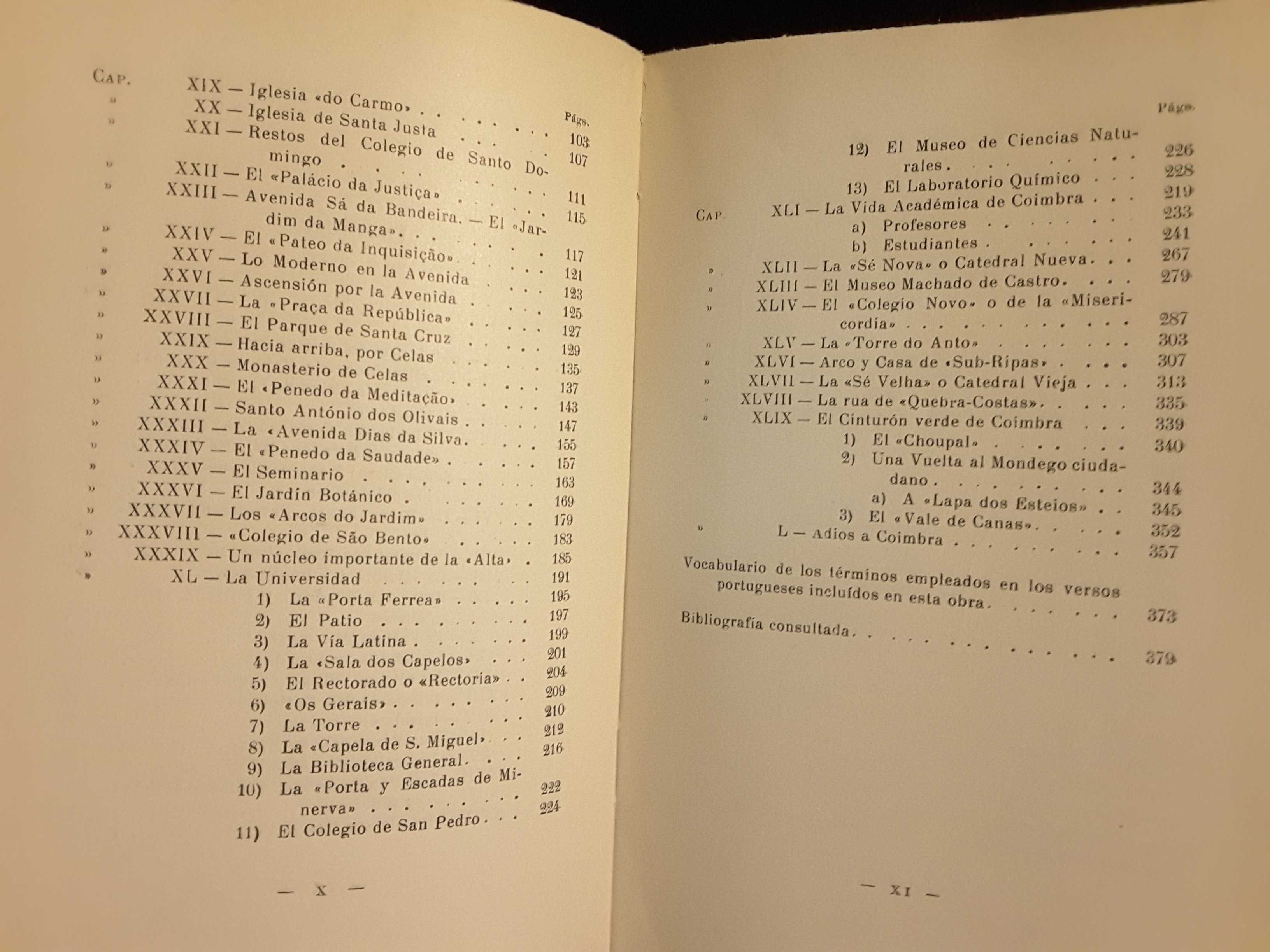 Coimbra, da Rua da Sofia à Baixa / Coimbra. Impresiones y Notas (1957)