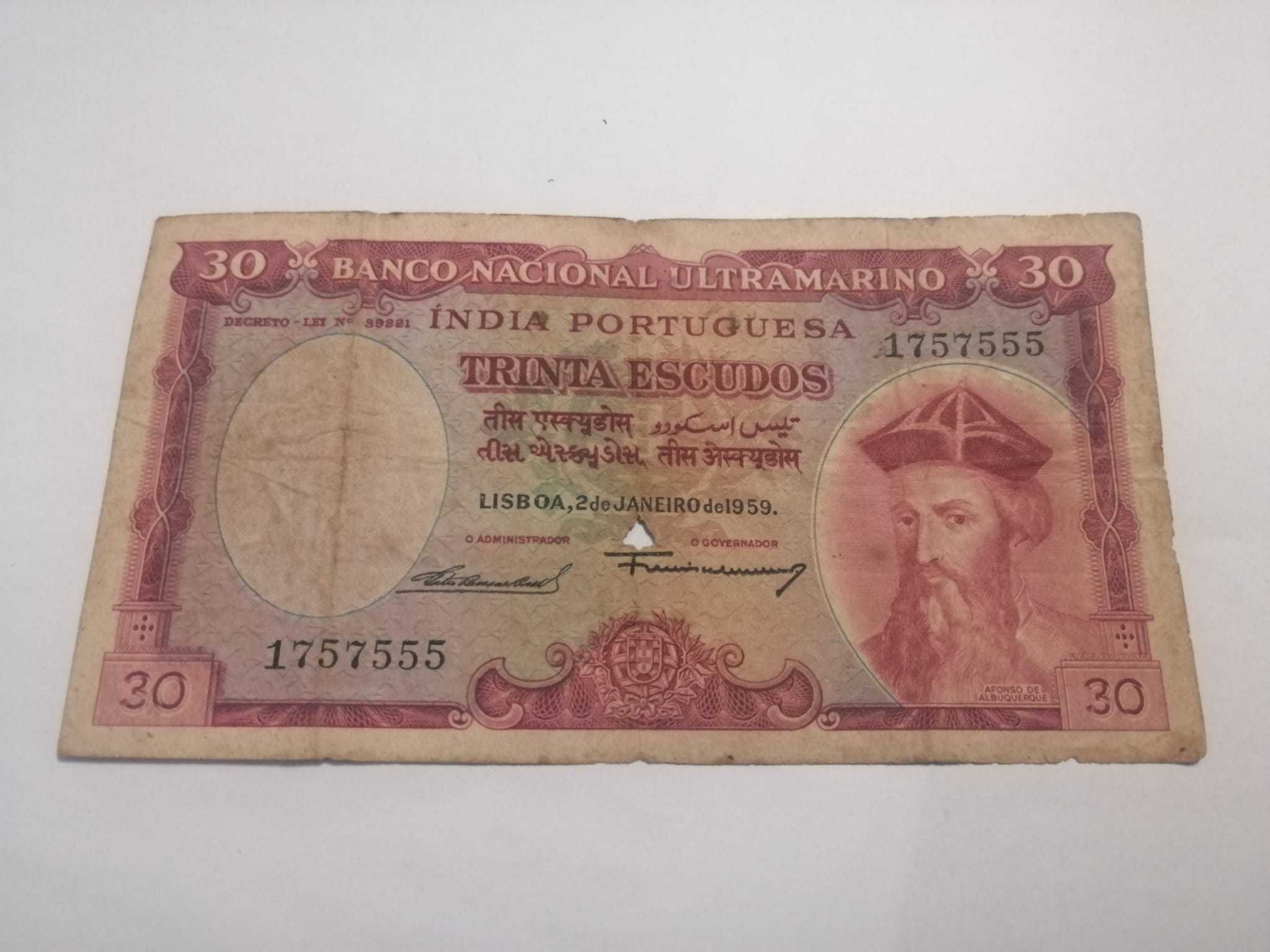 Nota de 30 Escudo - Índia Portuguesa