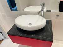 Szafka szuflada 50x80 + umywalka + blat granitowy + bateria tres