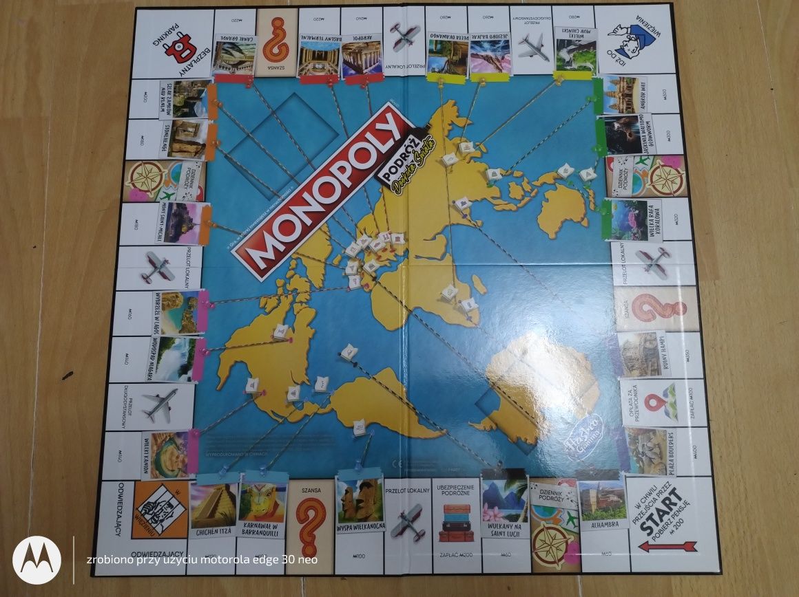 Gra planszowa monopoly podróż dookoła świata