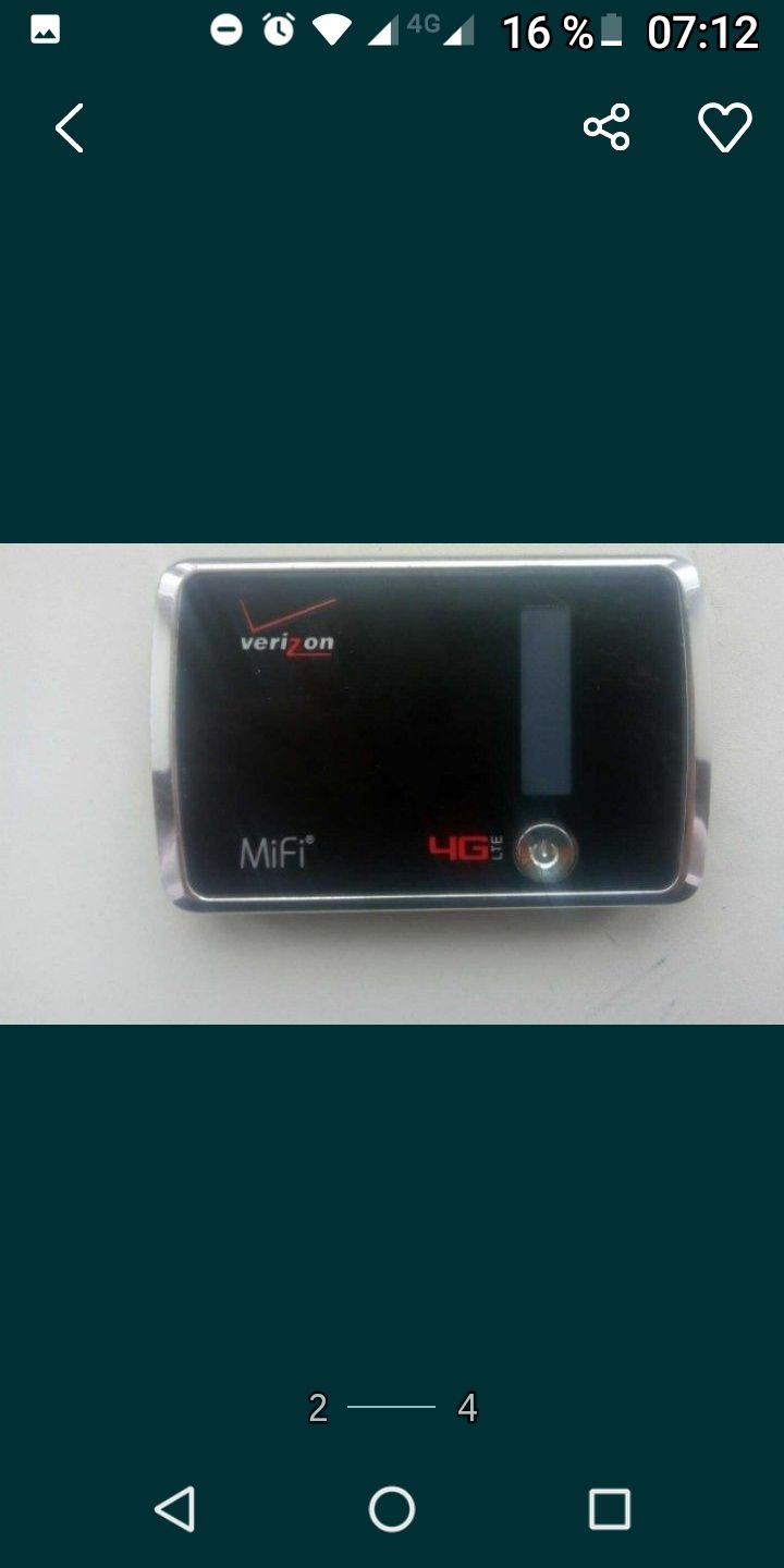 Переходник к модему Wi-Fi Verizon 4510 , мобильная точка доступа, 4G L