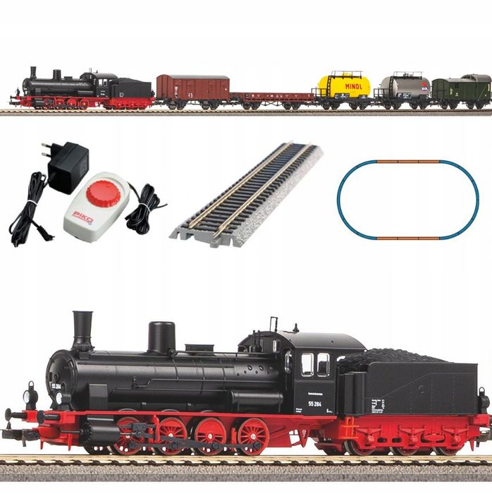 Piko 57123 - Zestaw startowy z parowozem G7 + 5 wagonów towarowych H0
