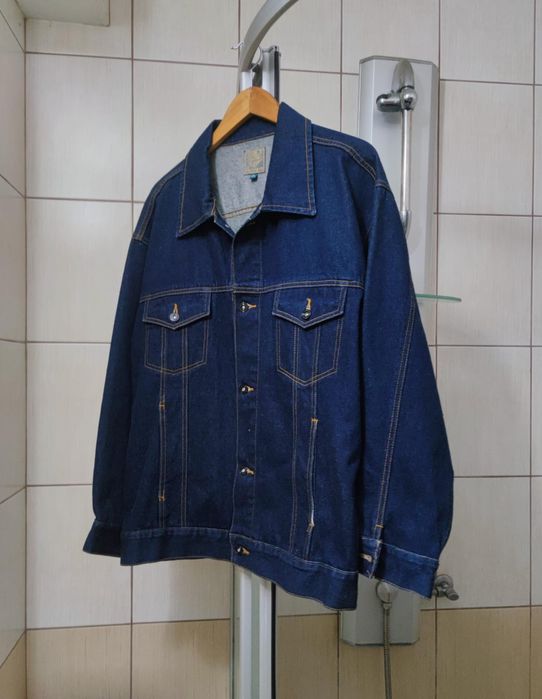 bluza kurtka XL  męska ciemny dark Jeans jeansowa long life quality XL