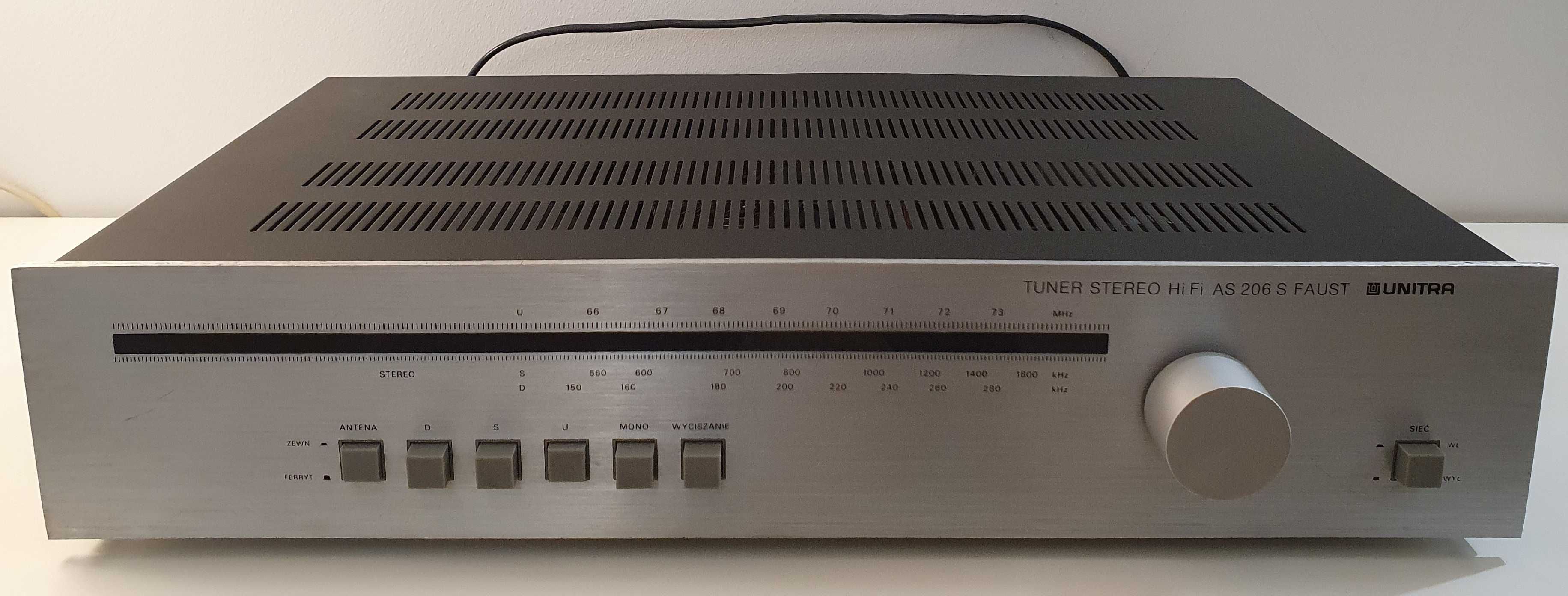 Tuner radiowy Unitra Faust i wzmacniacz Trawiata