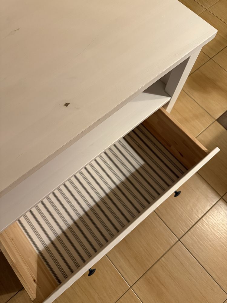 Szafka rtv Ikea HEMNES - komoda, stolik nocny - bejca