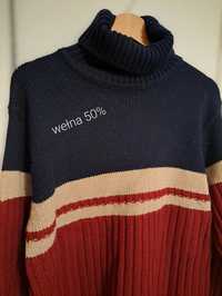 Golf wełniany,  sweter z wełną, Reserved, Xl