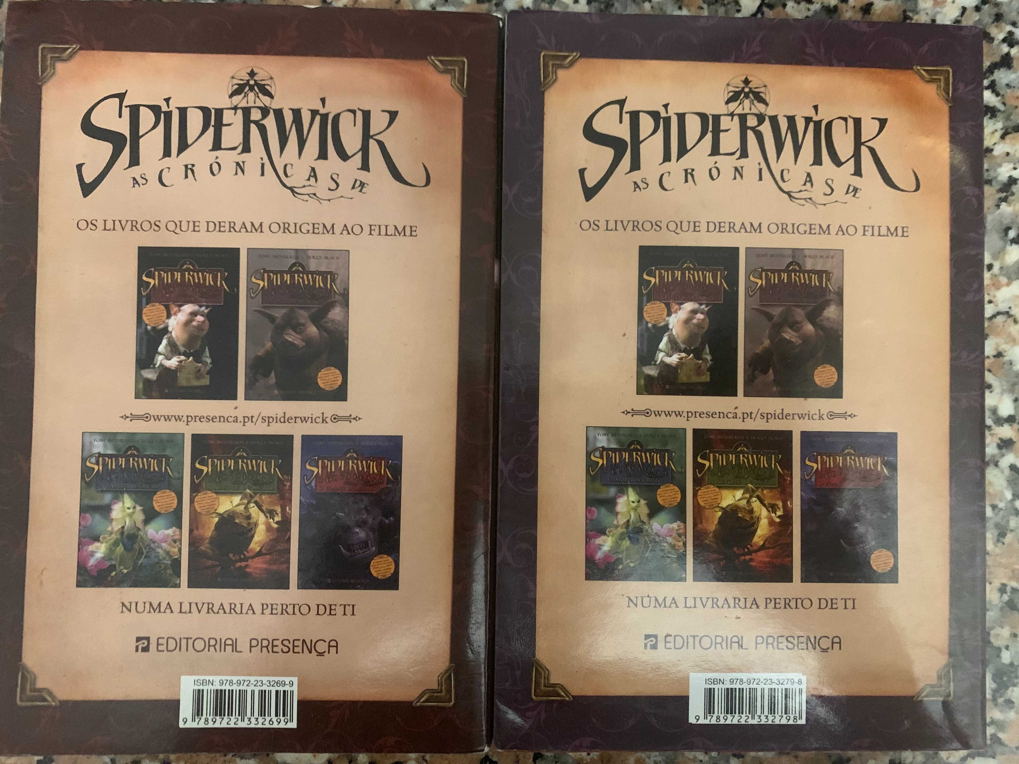 Livros 1 e 2 das Crónicas de Spiderwick de Tony DiTerlizi e HollyBlack