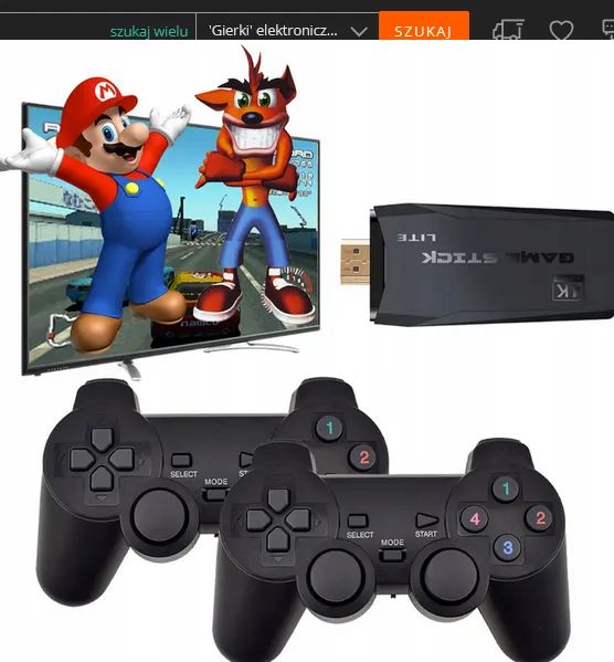 Konsola Usb Bezprzewodowe Pady Gry 4K Gra Emulator