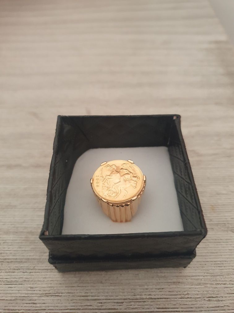 Anel meia libra 19kt