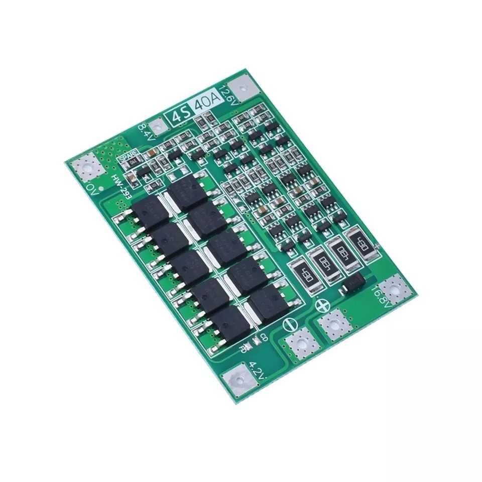 Плата заряда - разряда li-ion BMS контроллер 18650 BMS 4S 40A