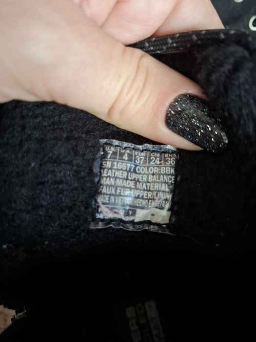 Зимние ботинки Skechers 37р, женские  чёрные ботильоны