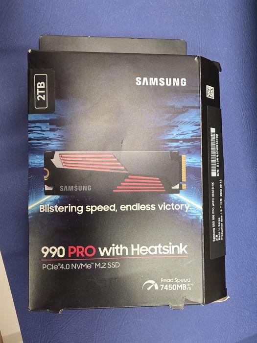 Samsung ssd 990 pro 2tb M2 z chłodzeniem