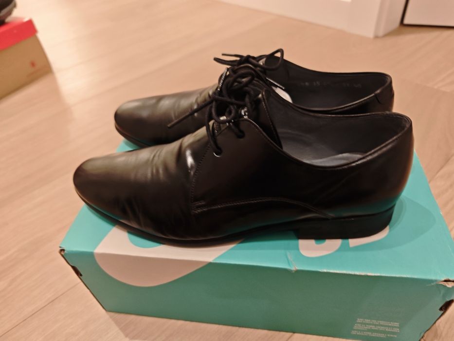 Pantofle skórzane Wojas rozmiar 40