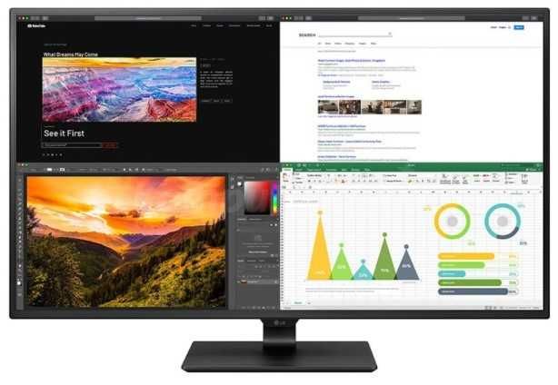 Monitor LG 43UN700-B jak nowy 43 cale 4K ultra HD dzielony ekran