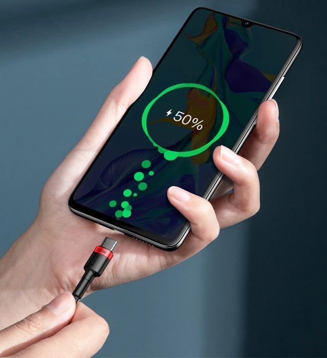 Baseus Cafule nylonowy kabel przewód USB Typ C PD 2.0 100W 20V 5A 2 m