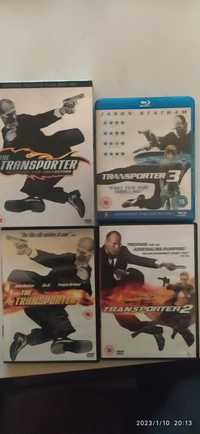 Jason Statham Transporter Trylogia DVD Blu-ray wersja angielska stan i