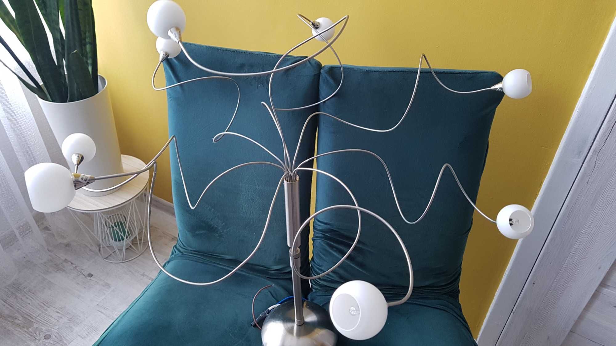 Lampa sufitowa srebna