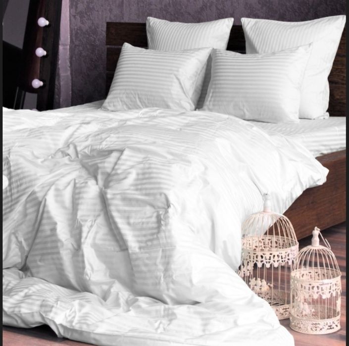 Постільна білизна бязь голд люкс смужка / однотон