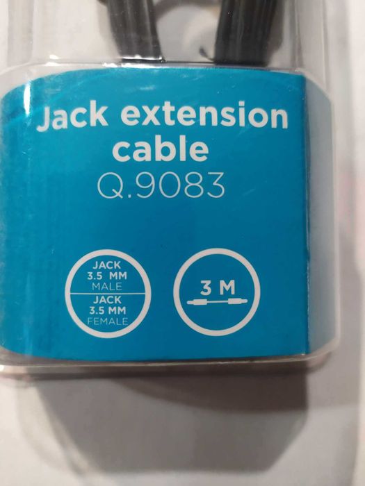 Przedłużacz Jack 3,5mm długi 3 m gniazdo-wtyk QILIVE