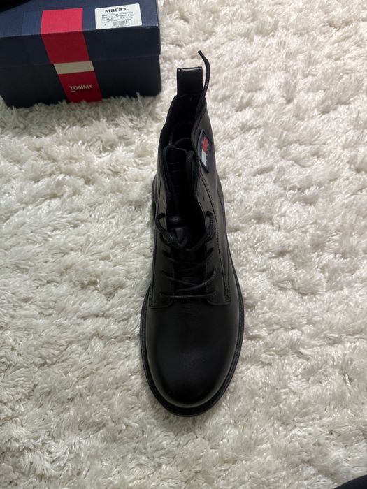 Шкіряні черевики чоловічі Tommy jeans під мартенси 44 розмір