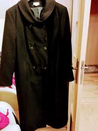 Czarny długi płaszcz rozmiar 50