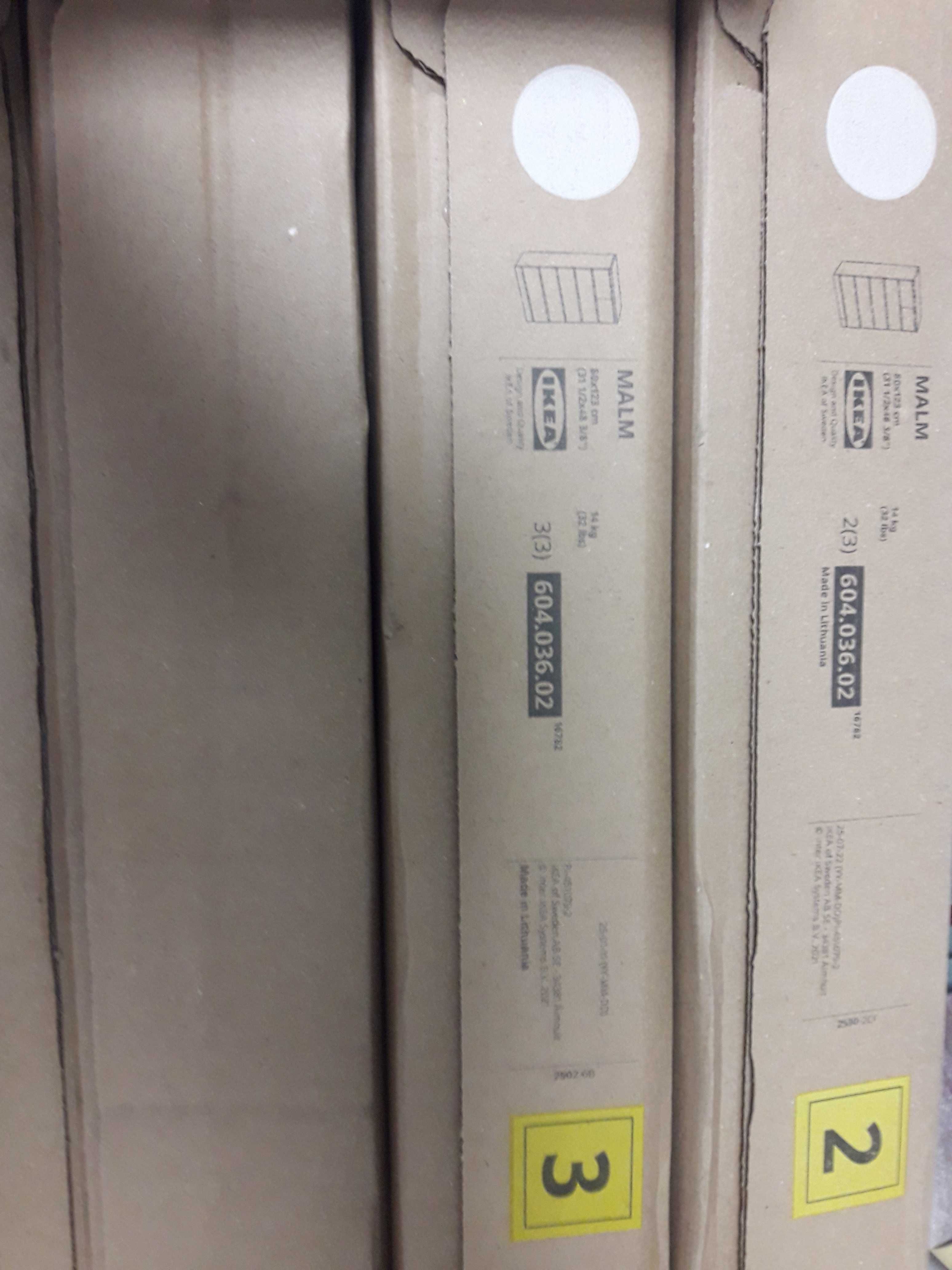 Komoda ikea malm 6 szuflad biała, nowa