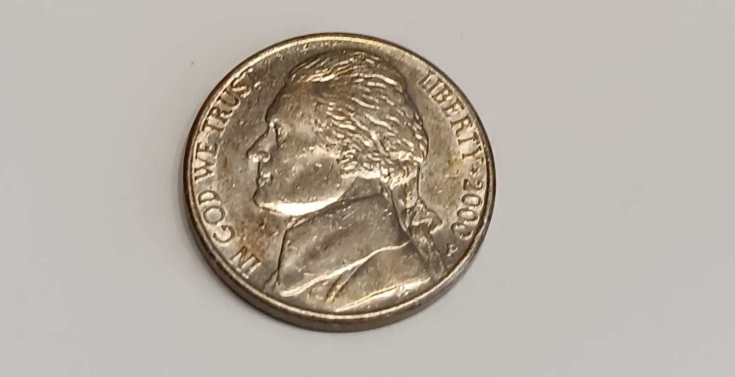 Sprzedam  Odwrotke  Monete Unikat USA 2000 Five Cents Monticello