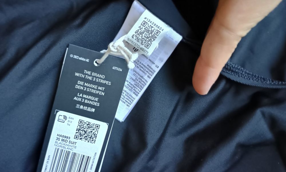 Kostium kąpielowy damski adidas Mid 3-Stripes