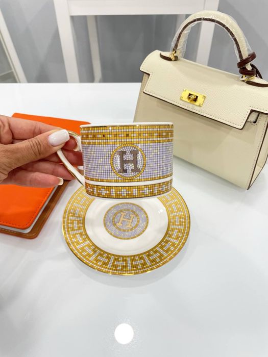 Блюдце чашка набір hermes