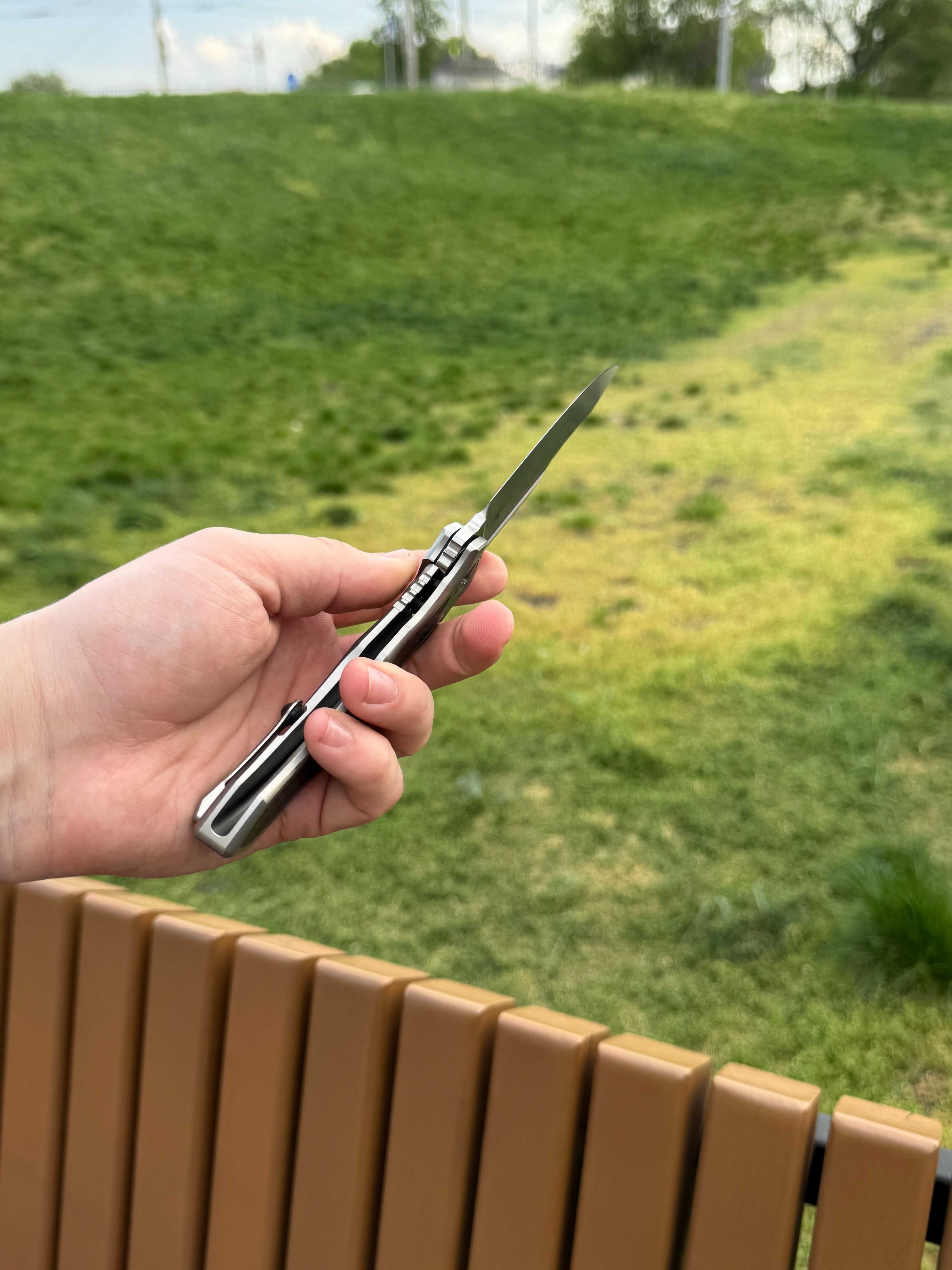 Складний ніж Microtech ANAX Titanium Carbon Fiber
